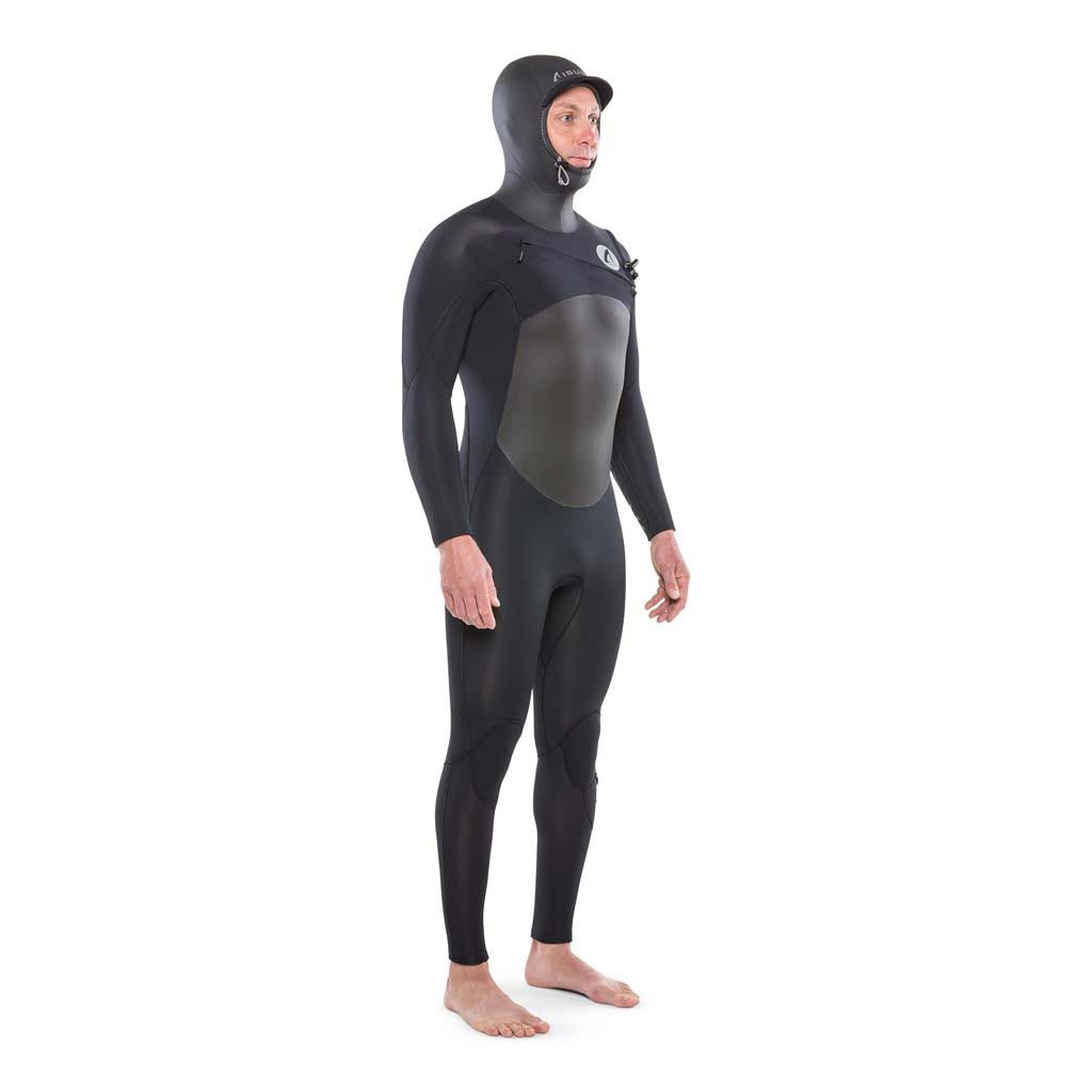 Ti Alpha 5.4 Chest Zip Hooded Full Suit Wetsuit